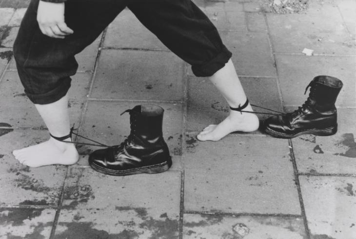 Performance Still 1985, 1995 by Mona Hatoum born 1952